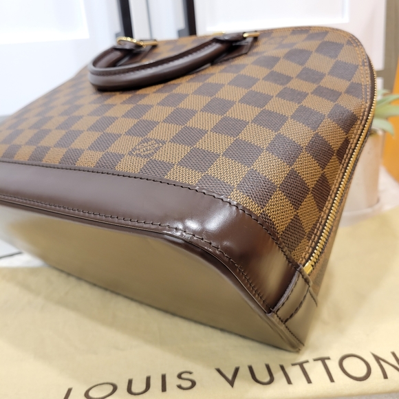 💕BEAUTIFUL Handbag Louis Vuitton Alma PM Damier Ebene - Picture 12 of 16